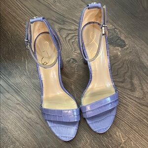 Sam Edelman lilac Stiletto Heels with Textured Straps size‎ 8 Great condition!
